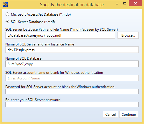 Upgrading from Access to SQL