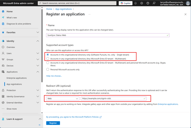 12 Status Web - Register App